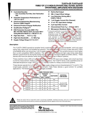 TLV2772AMDREP datasheet  